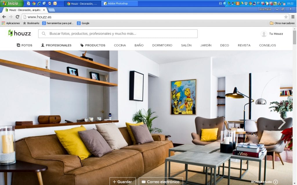 Imagen de la Home de HOUZZ